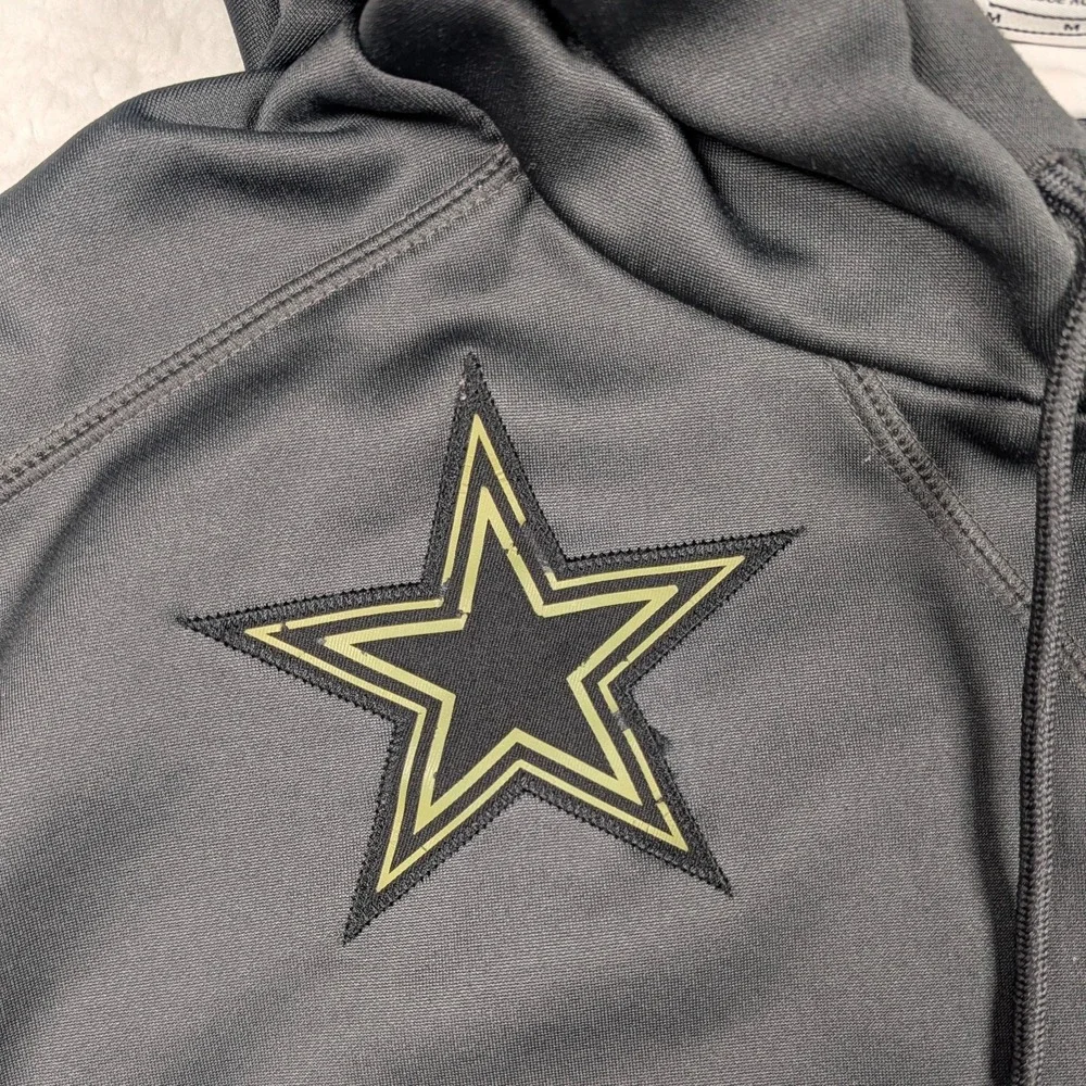 Dallas Cowboys Sweatshirt Mens Medium Gray NFL Football Nike Salute To‎ Service